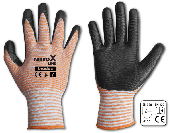 Перчатки защитные NITROX LINE нитрил, размер 8, RWNL8