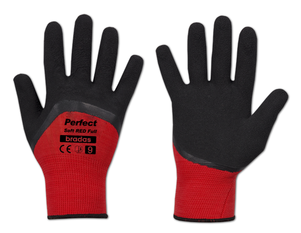 Перчатки защитные PERFECT SOFT RED FULL латекс, размер 10, RWPSRDF10