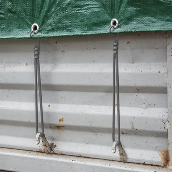 Набір гумових шнурів з гачком, 20см, 25шт, PVC BUNGEE CORD HOOK, BCH4-0620GY-B