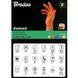 Нитриловые защитные перчатки, DIAMOND, размер XXL, 10-11, оранжевые, RWJNDOR11