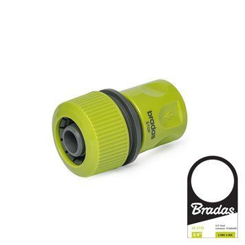 Коннектор STOP для шланга 3/4", LIME EDITION, LE-2150