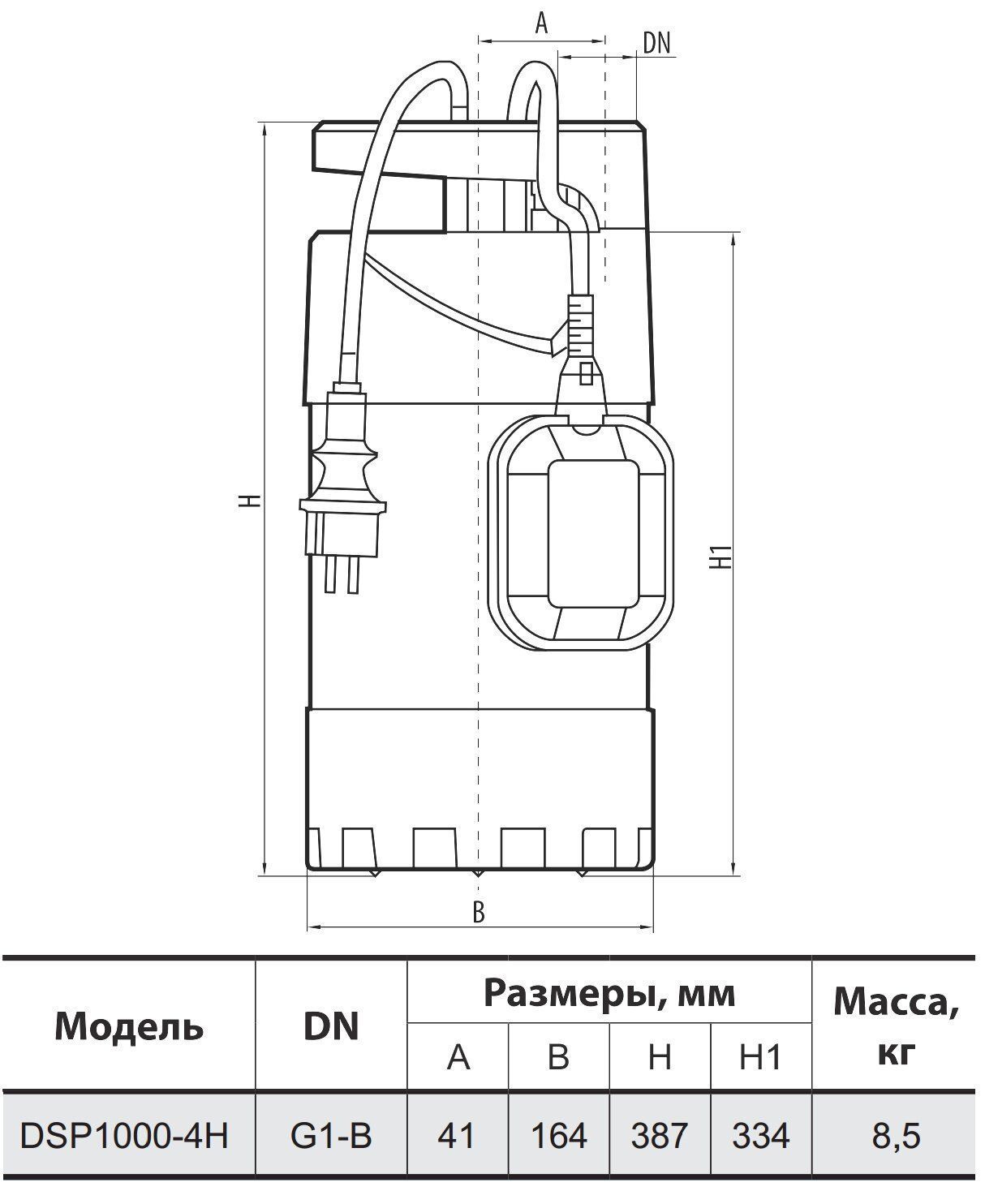 Колодязний насос DSP1000-4H "NPO"