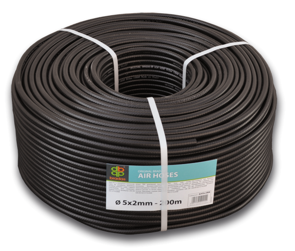 Шланг технический BRADAS BLACK 5 х 2мм, 20bar, AH05*2BK18