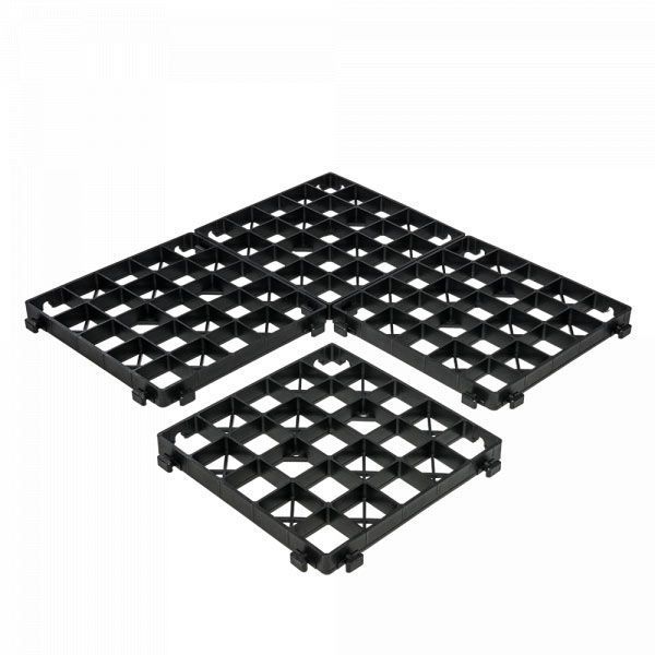 Газонная решетка, OPTIMAL GRID, 30х333x333мм черная, KROG30BC