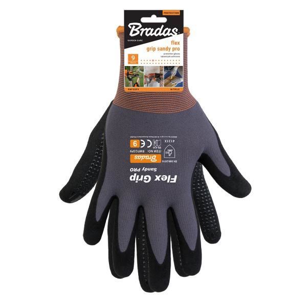 Рукавички захисні нітрилові, FLEX GRIP SANDY PRO, розмір 8, RWFGSP8