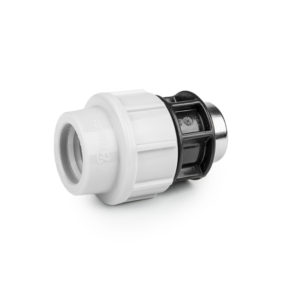 Муфта для труб PE, 32мм, PN16, з внутрішнім різанням 1", DSRA16L32F1