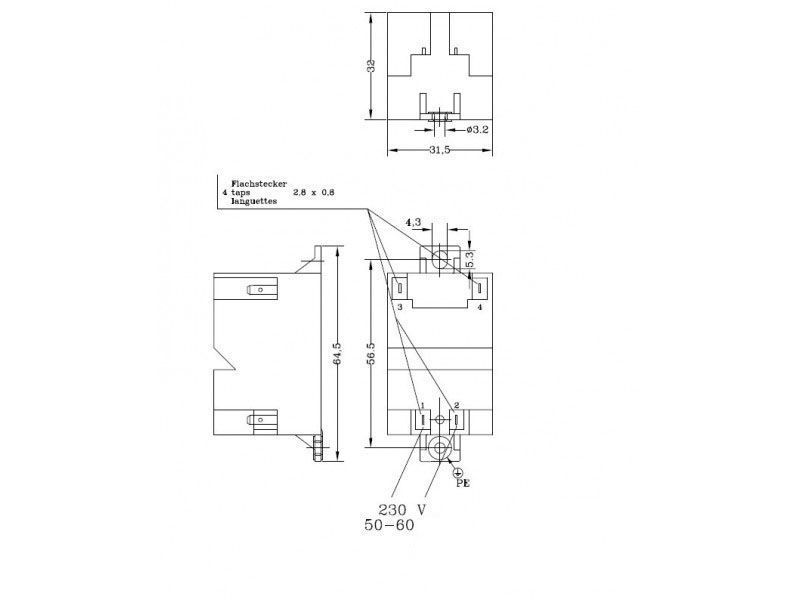 Высоковольтный трансформатор розжига SAUNIER DUVAL 504 NAC, Ariston 0.504.501