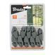Затискачі для шнура BUNGEE Clip Clips, сірий, 10шт, BCK2-B