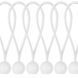 Еластичний гумовий шнур з кулькою, 15см, 10шт, BUNGEE CORD BALL, BCB-0515WH-B