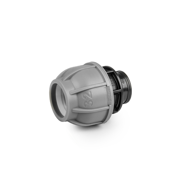 Муфта для труб PE, 25 мм, PN10, з внутрішнім різанням 1/2", DSRA10L25F12