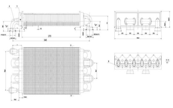 Теплообмінник бітермічний Sime Metropolis 25 OF- 25 BF (6174249)