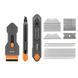 Набір ножів зі скребком та змінними лезами, 3 шт., DIY-KN191809/SET2B