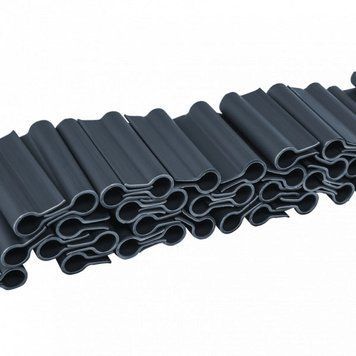 Кліпси для огороджувальних стрічок SOLID, сірі, 4,75 см, 40 шт., TOBKS4740GY