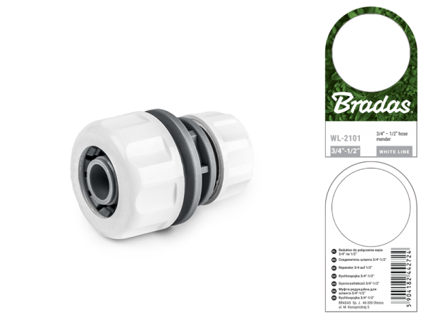 WHITE LINE Муфта сполучна редукційна 3/4" / 1/2", WL-2101