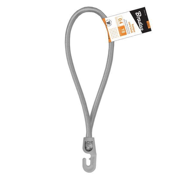 Гумовий шнур із гачком, 18см, PVC BUNGEE CORD HOOK, BCH3-0418GY-E