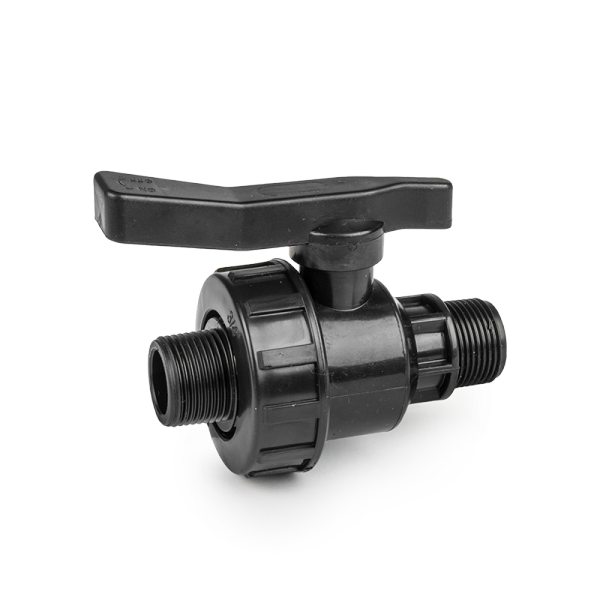 Кран для труб PE, GZ3/4", із зовнішнім різьбленням 3/4", PN10, GZ3/4", із зовнішнім різьбленням 3/4", DSRA10VM34M34