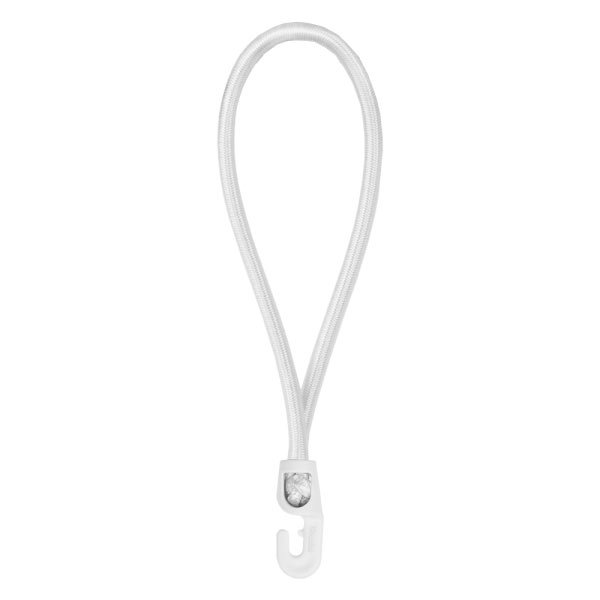 Гумовий шнур з гачком, 25см, PVC BUNGEE CORD HOOK, BCH3-0425WH-E