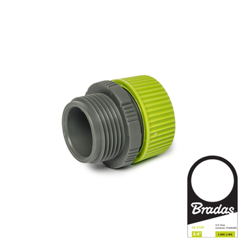 LIME LINE З'єднання для шланга 1/2" з переходом на зовнішнє різьблення 3/4", LE-4116